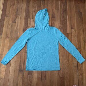 Slicker Beaut Bluebird Tech Performance Women's Long Sleeve Hooded UV Size M